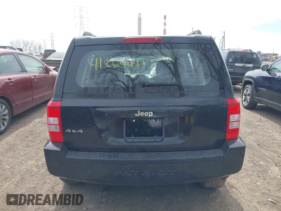 2010 Jeep Patriot Sport with VIN 1J4NF2GB6AD611629, listed as a IAAI auction lot 41864243 with 132,868 mi miles. Bid and sale history available at carsss.com. Image 16.