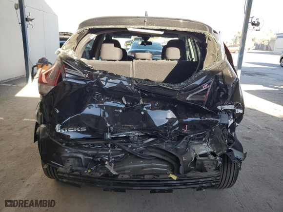 2024 Nissan Kicks S with VIN 3N1CP5BV2RL548454, listed as a Copart auction lot 46900525 with 256 mi miles and Salvage Title. Bid and sale history available at carsss.com. Image 6.
