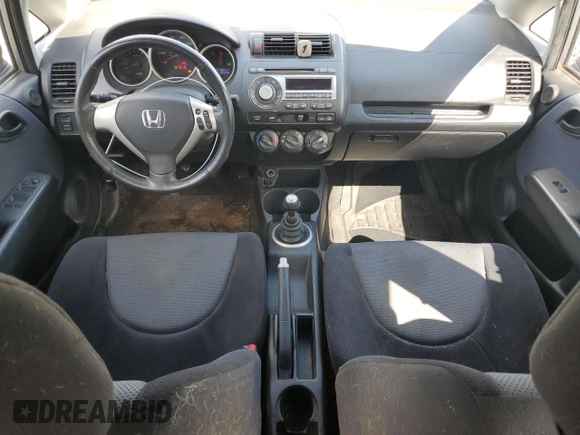 2008 Honda Fit Sport with VIN JHMGD37658S025358, listed as a Copart auction lot 51321675 with 225,596 mi miles and Salvage Title. Bid and sale history available at carsss.com. Image 8.