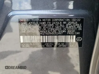 2022 Lexus IS 350 F Sport with VIN JTHGZ1B25N5052497, listed as a Copart auction lot 59523435 with 72,185 mi miles and Salvage title. Bid and sale history available at DreamBid. Image 13.