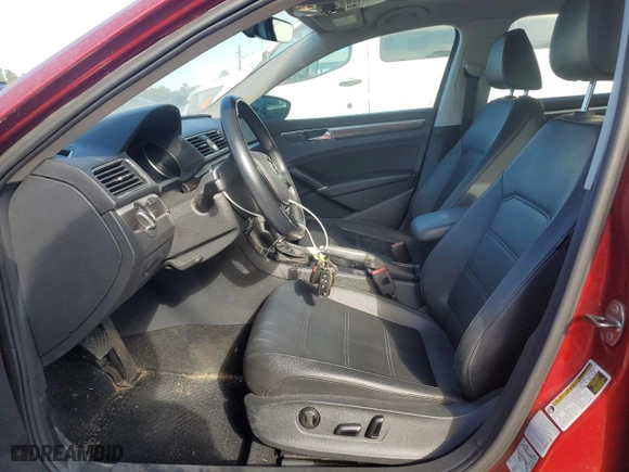 2017 Volkswagen Passat 1.8T SE w/Technology with VIN 1VWGT7A37HC067726, listed as a Copart auction lot 46595185 with NaN miles and Salvage Title. Bid and sale history available at carsss.com. Image 7.