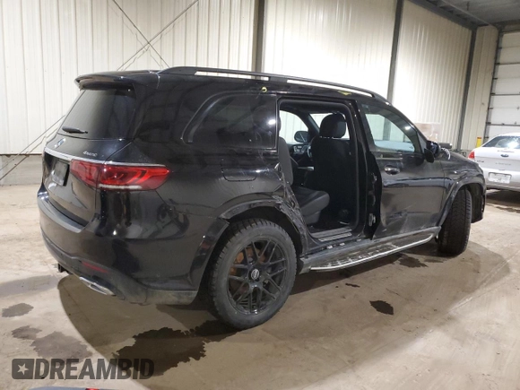 2020 Mercedes-Benz GLS 450 with VIN 4JGFF5KE9LA083422, listed as a Copart auction lot 54177924 with 98,594 mi miles and Salvage Title. Bid and sale history available at DreamBid. Image 3.