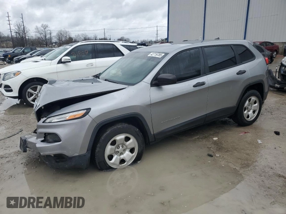 2017 Jeep Cherokee Sport with VIN 1C4PJMAB1HW578068, listed as a Copart auction lot 42719785 with 193,278 mi miles and Non Repairable. Bid and sale history available at carsss.com. Image 1.