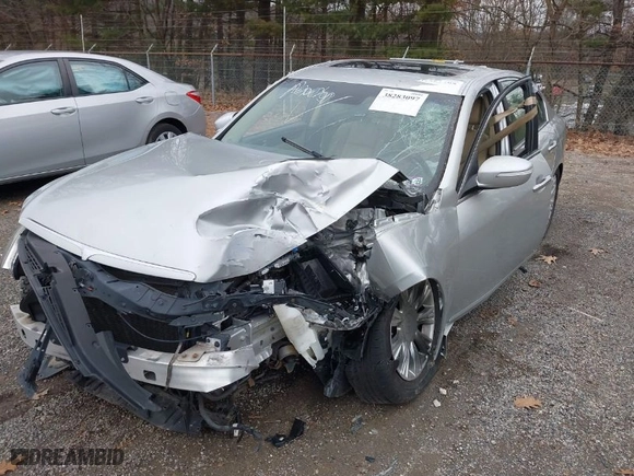 2009 Hyundai Genesis with VIN KMHGC46E99U046816, listed as a IAAI auction lot 38283097 with 87,108 mi miles. Bid and sale history available at carsss.com. Image 6.