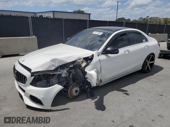 2018 Mercedes-Benz C 300 with VIN WDDWF4JB5JR344961, listed as a Copart auction lot 55126045 with 112,675 mi miles and Clean Title. Bid and sale history available at DreamBid. Image 1.