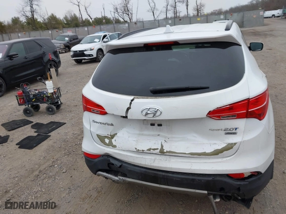 2013 Hyundai Santa Fe 2.0T Sport with VIN 5XYZUDLA9DG067638, listed as a IAAI auction lot 41781769 with 99,022 mi miles. Bid and sale history available at carsss.com. Image 16.