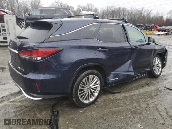 2020 Lexus RX with VIN JTJJGKFA7L2013846, listed as a Copart auction lot 84183894 with 8,421 mi miles and Salvage Title. Bid and sale history available at carsss.com. Image 3.