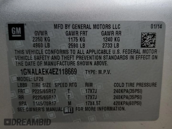 2014 Chevrolet Equinox LS with VIN 1GNALAEK4EZ118669, listed as a Copart auction lot 43812985 with 161,368 mi miles and Salvage Title. Bid and sale history available at carsss.com. Image 13.