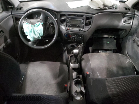 2008 Kia Rio LX with VIN KNADE123886386205, listed as a Copart auction lot 46245725 with Not Provided miles and Salvage Title. Bid and sale history available at DreamBid. Image 8.