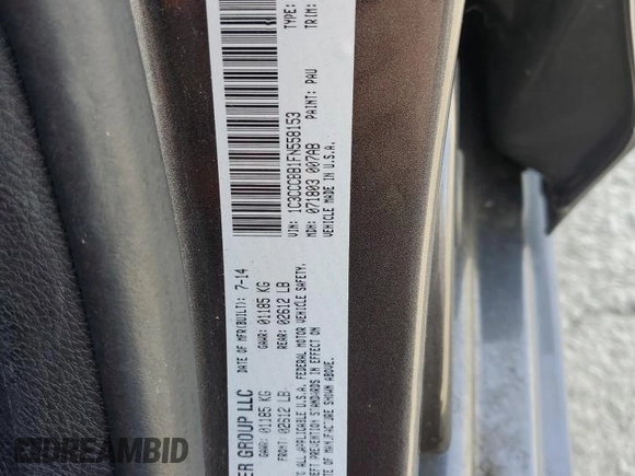 2015 Chrysler 200 S with VIN 1C3CCCBB1FN558153, listed as a Copart auction lot 49737415 with 149,115 mi miles and Salvage Title. Bid and sale history available at carsss.com. Image 12.