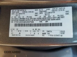 2013 Ford Escape SEL with VIN 1FMCU0HX4DUD67089, listed as a Copart auction lot 42130815 with 158,373 mi miles and Clean Title. Bid and sale history available at carsss.com. Image 16.