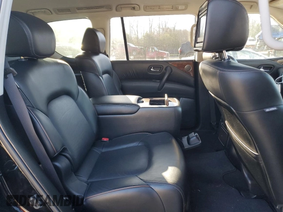 2017 Nissan Armada Platinum with VIN JN8AY2NE1H9704006, listed as a Copart auction lot 48964655 with 86,907 mi miles and Salvage Title. Bid and sale history available at carsss.com. Image 11.