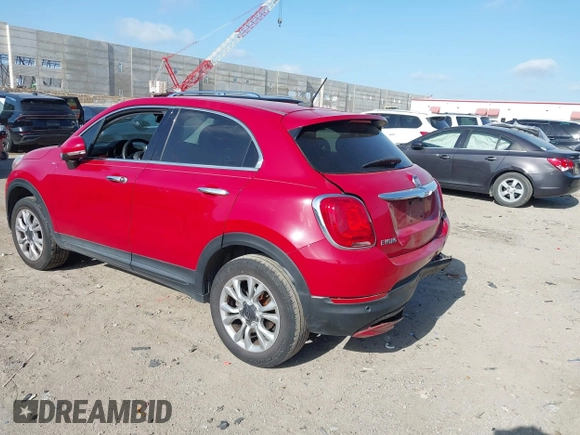 2016 FIAT 500X Lounge with VIN ZFBCFYDT3GP348331, listed as a IAAI auction lot 42546369 with 95,491 mi miles and . Bid and sale history available at DreamBid. Image 3.