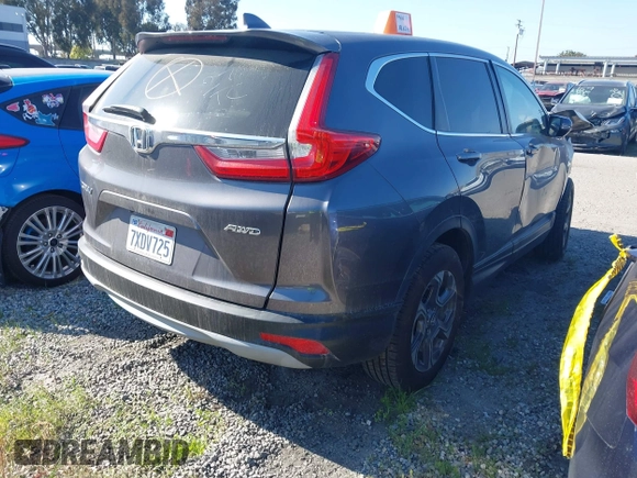 2017 Honda CR-V EX-L with VIN 5J6RW2H8XHL002497, listed as a IAAI auction lot 41816436 with 88,916 mi miles. Bid and sale history available at carsss.com. Image 4.