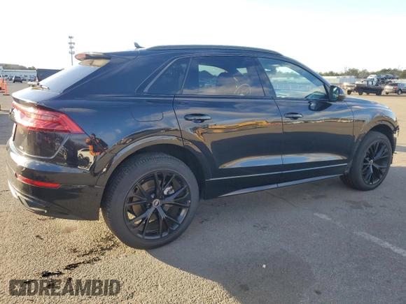 2021 Audi Q8 Premium with VIN WA1AVAF18MD028956, listed as a Copart auction lot 83454874 with 59,401 mi miles and Salvage Title. Bid and sale history available at carsss.com. Image 3.