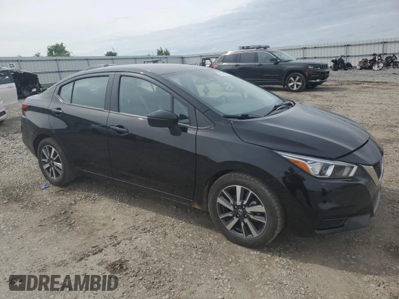 2021 Nissan Versa SV with VIN 3N1CN8EV6ML848171, listed as a Copart auction lot 56190565 with 70,712 mi miles and Salvage title. Bid and sale history available at DreamBid. Image 4.