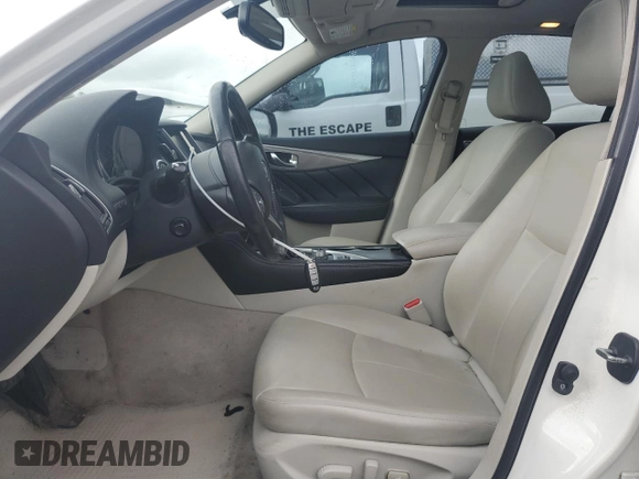 2016 Infiniti Q50 Premium with VIN JN1CV7AR7GM251575, listed as a Copart auction lot 55110115 with 238,751 mi miles and Salvage Title. Bid and sale history available at DreamBid. Image 7.
