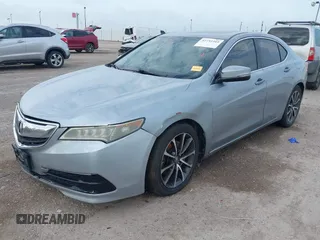 2015 Acura TLX V6 with VIN 19UUB2F32FA021137, listed as a IAAI auction lot 42733315 with 113,486 mi miles and . Bid and sale history available at DreamBid. Image 2.