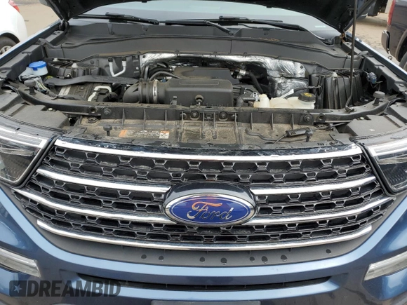 2020 Ford Explorer XLT with VIN 1FMSK8DH6LGA42861, listed as a Copart auction lot 53806025 with 61,283 mi miles and Salvage Title. Bid and sale history available at DreamBid. Image 11.