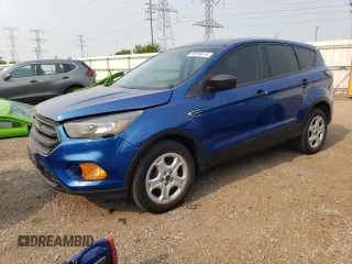 2018 Ford Escape S with VIN 1FMCU0F73JUB98701, listed as a Copart auction lot 58596415 with 82,981 mi miles and Salvage title. Bid and sale history available at DreamBid. Image 1.