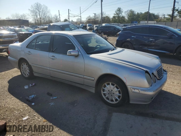 2002 Mercedes-Benz E-Class with VIN WDBJF82JX2X071254, listed as a Copart auction lot 50179635 with 126,870 mi miles and Salvage Title. Bid and sale history available at carsss.com. Image 4.