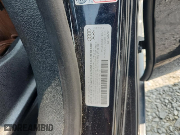 2012 Audi A7 Prestige with VIN WAU2GAFC1CN081915, listed as a Copart auction lot 59494105 with 169,556 mi miles and Salvage title. Bid and sale history available at DreamBid. Image 12.