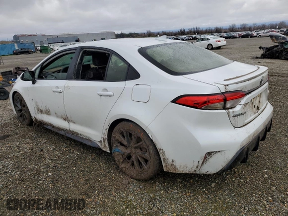 2023 Toyota Corolla Hybrid LE with VIN JTDBCMFE9PJ012260, listed as a Copart auction lot 44439185 with 0 mi miles and Salvage Title. Bid and sale history available at carsss.com. Image 2.