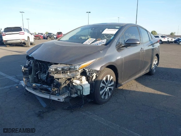 2020 Toyota Prius Prime LE with VIN JTDKARFP7L3150768, listed as a IAAI auction lot 41359168 with 43,843 mi miles. Bid and sale history available at carsss.com. Image 2.