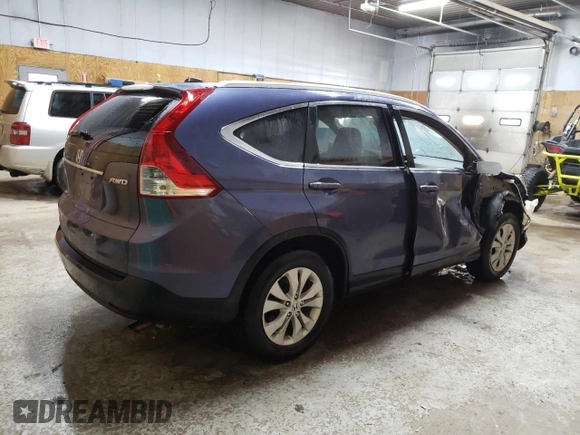 2014 Honda CR-V EX-L with VIN 5J6RM4H78EL048706, listed as a Copart auction lot 47868495 with 212,898 mi miles and Salvage Title. Bid and sale history available at carsss.com. Image 3.