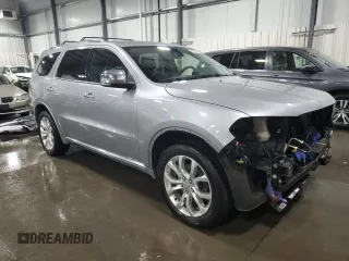 2016 Dodge Durango Citadel Anodized Platinum with VIN 1C4SDJETXGC466369, listed as a Copart auction lot 58621274 with 132,975 mi miles and Salvage title. Bid and sale history available at DreamBid. Image 4.