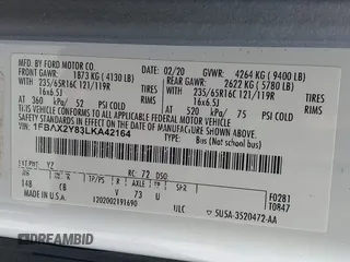 2020 Ford Transit Passenger XL с VIN 1FBAX2Y83LKA42164, выставлен на аукционе IAAI как лот 42446856 с пробегом 96 628 миль миль и . История ставок и продаж доступна на DreamBid. Изображение 9.