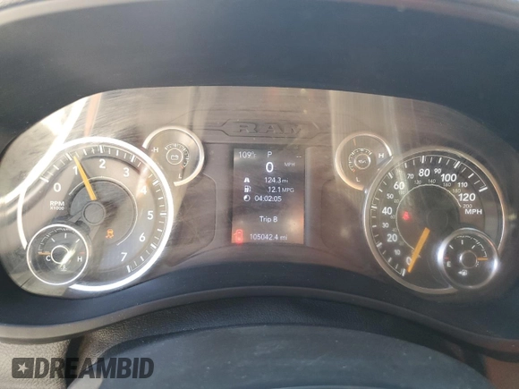2022 Ram 2500 Tradesman with VIN 3C6UR4HJ7NG200511, listed as a Copart auction lot 73597674 with 105,042 mi miles and Salvage title. Bid and sale history available at DreamBid. Image 9.