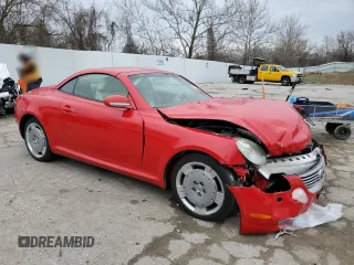 2003 Lexus SC with VIN JTHFN48Y130043858, listed as a Copart auction lot 47760605 with 139,806 mi miles and Salvage Title. Bid and sale history available at carsss.com. Image 4.