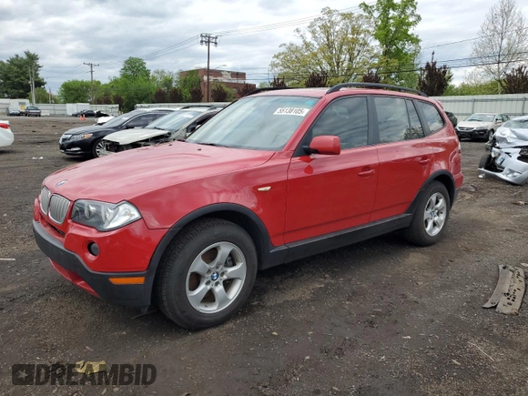 2007 BMW X3 3.0si with VIN WBXPC93447WF08350, listed as a Copart auction lot 55138105 with Not Provided miles and Non Repairable. Bid and sale history available at DreamBid. Image 1.