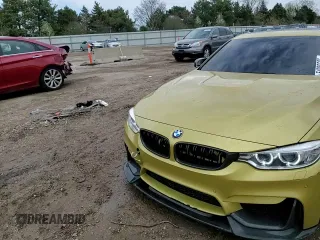 2015 BMW M4 with VIN WBS3R9C54FK334245, listed as a Copart auction lot 54086695 with 90,191 mi miles and Salvage title. Bid and sale history available at DreamBid. Image 13.