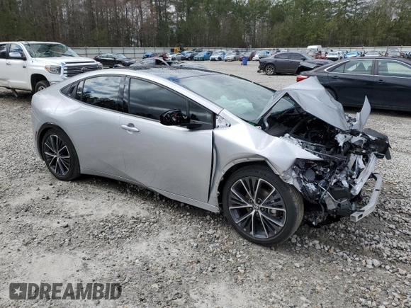 2024 Toyota Prius LE with VIN JTDACAAUXR3022909, listed as a Copart auction lot 46940415 with 0 mi miles and Salvage Title. Bid and sale history available at carsss.com. Image 4.