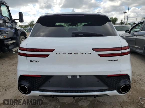2022 Genesis GV70 Sport z VIN KMUMCDTC8NU040829, wystawiony jako Copart lot #73976134 z przebiegiem Nie podano mil oraz Nie do naprawy • Non repairable. Historia ofert i sprzedaży dostępna na DreamBid. Obrazek 6.