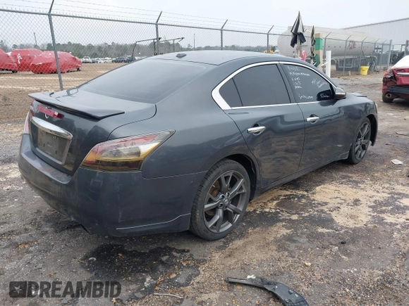 2013 Nissan Maxima SV with VIN 1N4AA5AP1DC844312, listed as a IAAI auction lot 41447722 with 135,873 mi miles and . Bid and sale history available at DreamBid. Image 4.