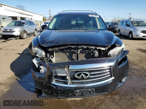 2015 Infiniti QX60 with VIN 5N1AL0MM7FC526329, listed as a Copart auction lot 48662545 with 148,547 mi miles and Salvage Title. Bid and sale history available at DreamBid. Image 5.