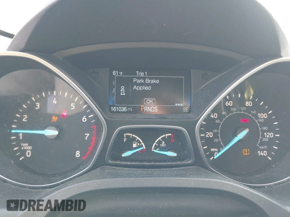 2017 Ford Escape S with VIN 1FMCU0F74HUA36666, listed as a IAAI auction lot 42401895 with 161,036 mi miles and . Bid and sale history available at DreamBid. Image 7.