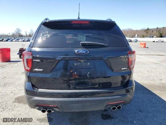 2018 Ford Explorer Sport with VIN 1FM5K8GT3JGC62114, listed as a Copart auction lot 50494655 with 33,759 mi miles and Salvage Title. Bid and sale history available at carsss.com. Image 6.