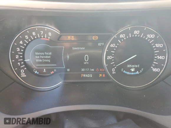 2017 Lincoln MKZ Premiere with VIN 3LN6L5A98HR665781, listed as a Copart auction lot 50019335 with 36,117 mi miles and Salvage title. Bid and sale history available at DreamBid. Image 9.