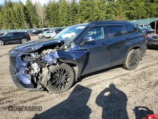 2021 Toyota Highlander Hybrid Limited с VIN 5TDXBRCH7MS048435, выставлен на аукционе Copart как лот 47585725 с пробегом 104 197 миль миль и Списание • Salvage title. История ставок и продаж доступна на DreamBid. Изображение 1.