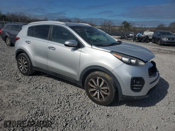 2018 Kia Sportage EX with VIN KNDPN3AC5J7413292, listed as a Copart auction lot 46639295 with 74,261 mi miles and Salvage Title. Bid and sale history available at DreamBid. Image 4.