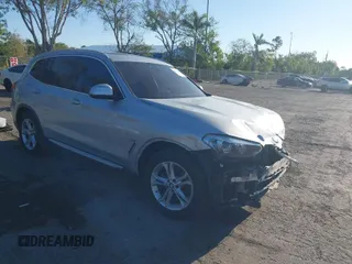 2019 BMW X3 sDrive30i with VIN 5UXTR7C58KLF26673, listed as a IAAI auction lot 41772796 with 1 mi miles. Bid and sale history available at carsss.com. Image 1.