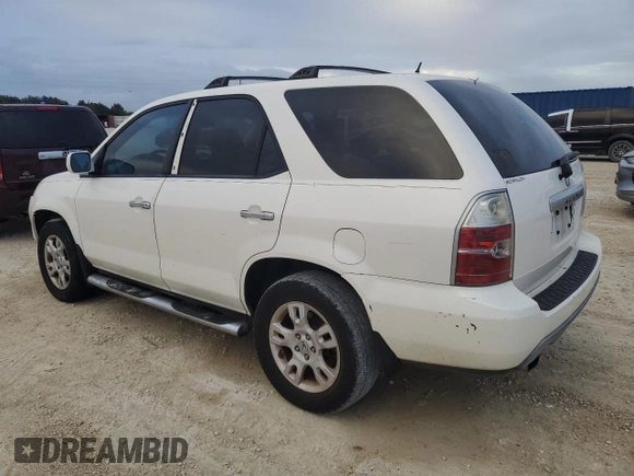 2006 Acura MDX Touring w/Navi with VIN 2HNYD18816H516910, listed as a Copart auction lot 76055544 with 118,244 mi miles and Salvage Title. Bid and sale history available at carsss.com. Image 2.