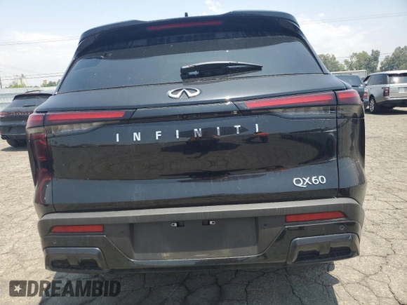 2025 Infiniti QX60 с VIN 5N1AL1ER5SC338841, выставлен на аукционе Copart как лот 59749275 с пробегом 15 723 миль миль и Чистый • Clean title. История ставок и продаж доступна на DreamBid. Изображение 6.