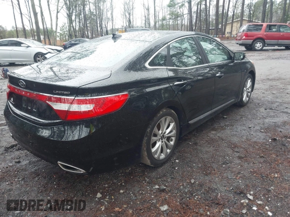 2014 Hyundai Azera Limited with VIN KMHFH4JG3EA376873, listed as a IAAI auction lot 41530698 with 94,263 mi miles and . Bid and sale history available at DreamBid. Image 4.