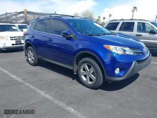 2015 Toyota RAV4 XLE with VIN 2T3WFREV7FW164738, listed as a IAAI auction lot 41950023 with 122,672 mi miles. Bid and sale history available at carsss.com. Image 1.