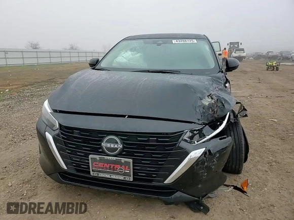 2025 Nissan Sentra S with VIN 3N1AB8BV0SY244572, listed as a Copart auction lot 43288725 with 3,790 mi miles and Salvage Title. Bid and sale history available at DreamBid. Image 10.